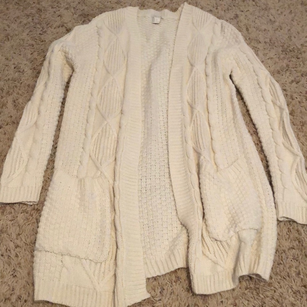 Cream cardigan